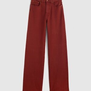 Madewell Perfect Vintage Wide-Leg Jean in Deep Redwood